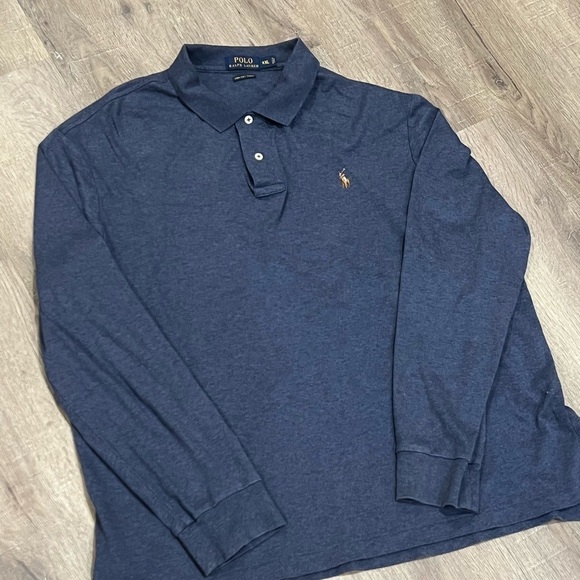 Polo Ralph Lauren XXL Soft Pima Cotton Long Sleeve Super Soft Polo Shirt - Picture 3 of 7